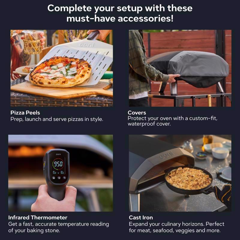 Ooni Koda 2 Pro Propane Gas Outdoor Pizza Oven Foundry Black