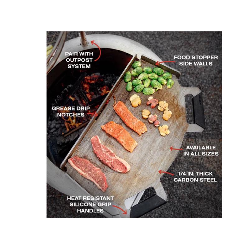 Breeo X Series 24 Carbon Steel Flat Grill Topper 24.25 in. L