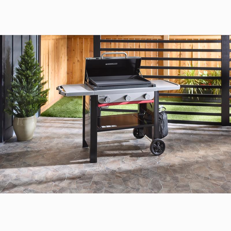 Weber Slate 28" Rust Resistant 3 Burner Liquid Propane Outdoor Griddle Black