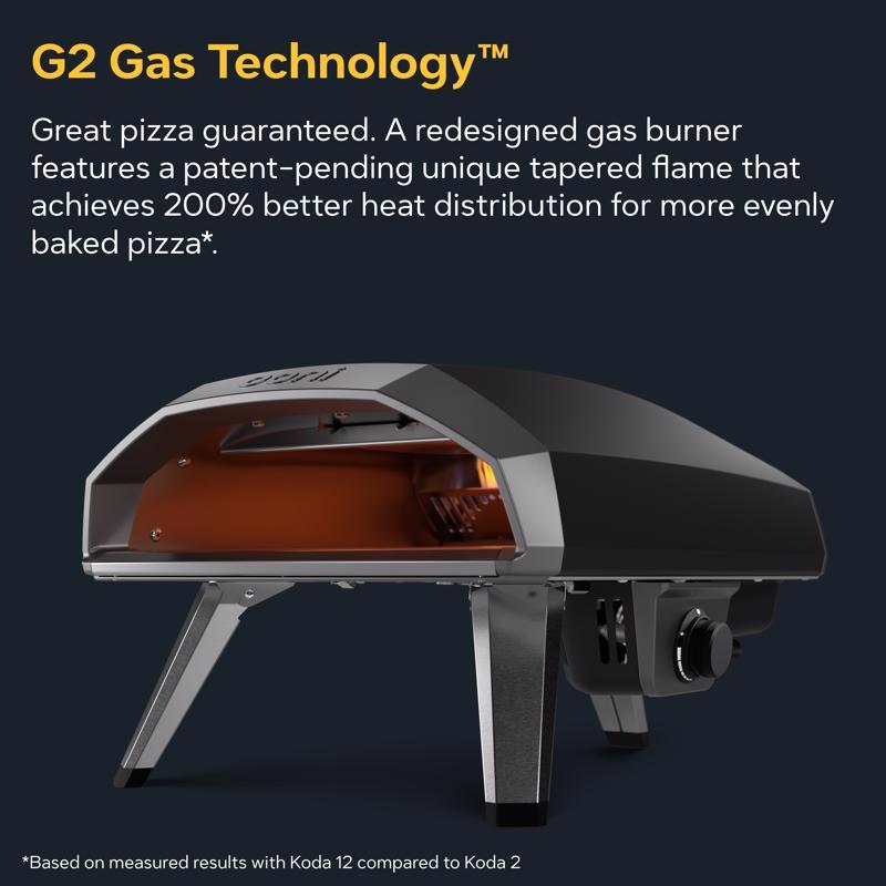 Ooni Koda 2 Propane Gas Outdoor Pizza Oven Foundry Black