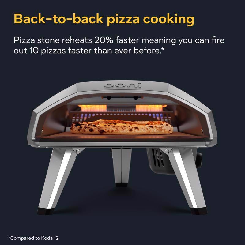 Ooni Koda 2 Propane Gas Outdoor Pizza Oven Foundry Black