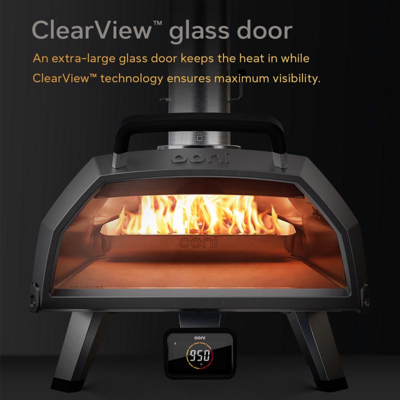 Ooni Karu 2 Pro Charcoal/Wood Chunk Outdoor Pizza Oven Foundry Black