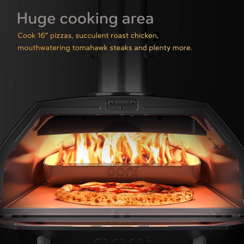 Ooni Karu 2 Pro Charcoal/Wood Chunk Outdoor Pizza Oven Foundry Black