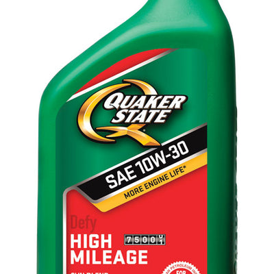 Quaker State High Mileage 10W-30 Gasoline High Mileage Motor Oil 1 qt