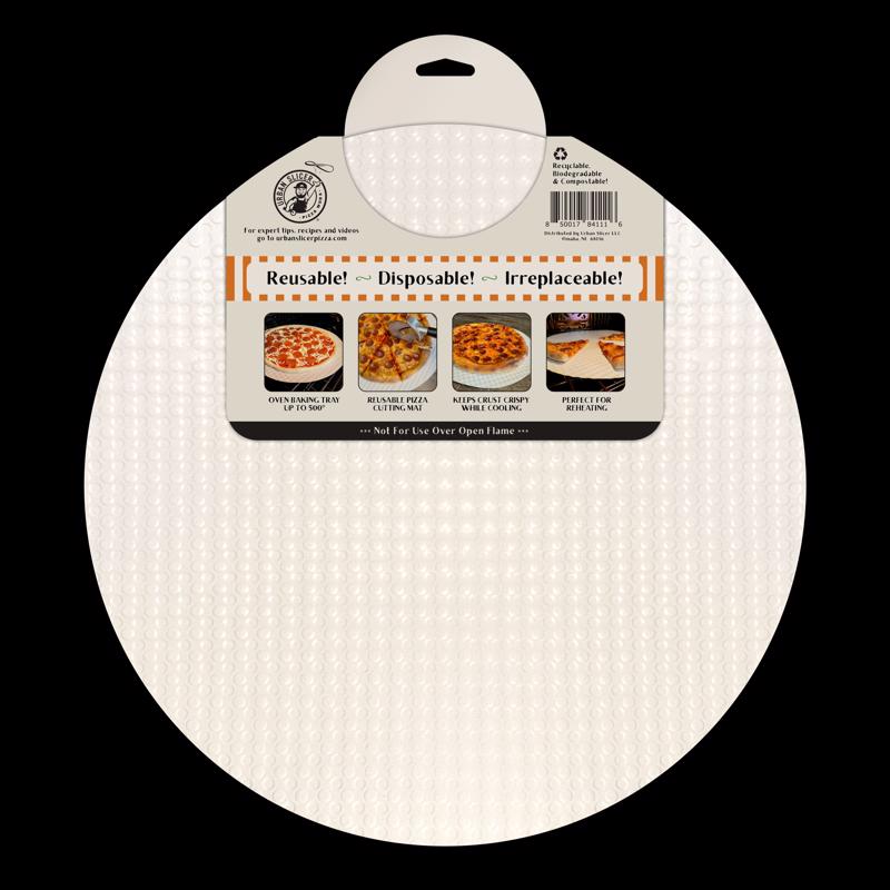 Urban Slicer Pizza Worx Paper Composite White Pizza Chopping Board 6 each