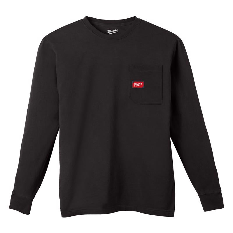 Milwaukee Gridiron L Long Sleeve Men's Round Neck Black Tee Shirt