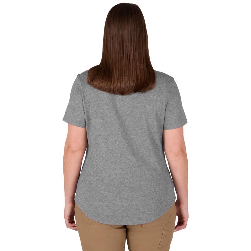 Milwaukee Freeflex XL Short Sleeve Women's Round Neck Gray Tee Shirt