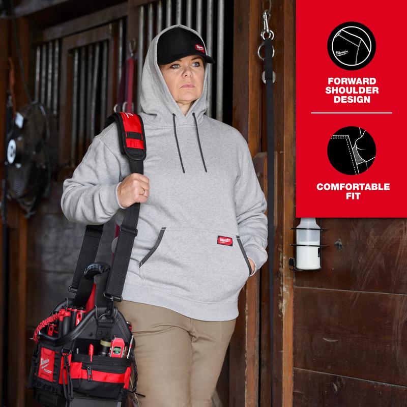 Milwaukee Freeflex XL Long Sleeve Women's Hooded Hoodie Gray