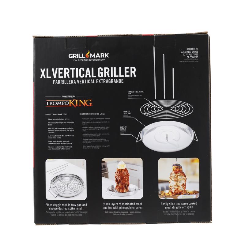 Grill Mark Trompo King Stainless Steel Grill Topper 13.25 in. W
