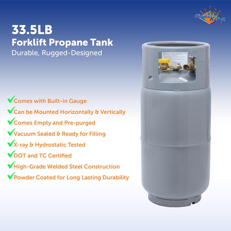 Flame King 35.5 lb Steel Propane Cylinder