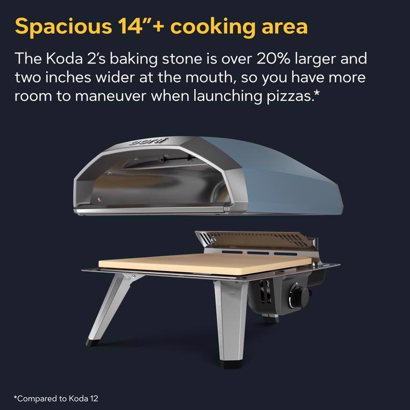 Ooni Koda 2 Propane Gas Outdoor Pizza Oven Slate Blue