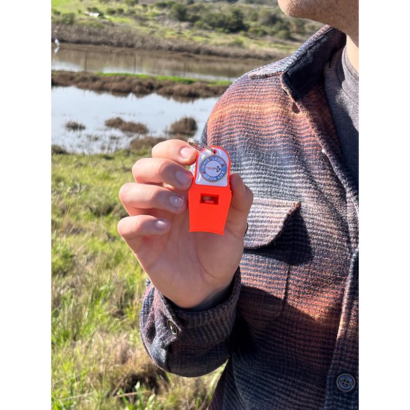 Resqme Green Whistle 1 in. H X 2 in. W X 5 in. L