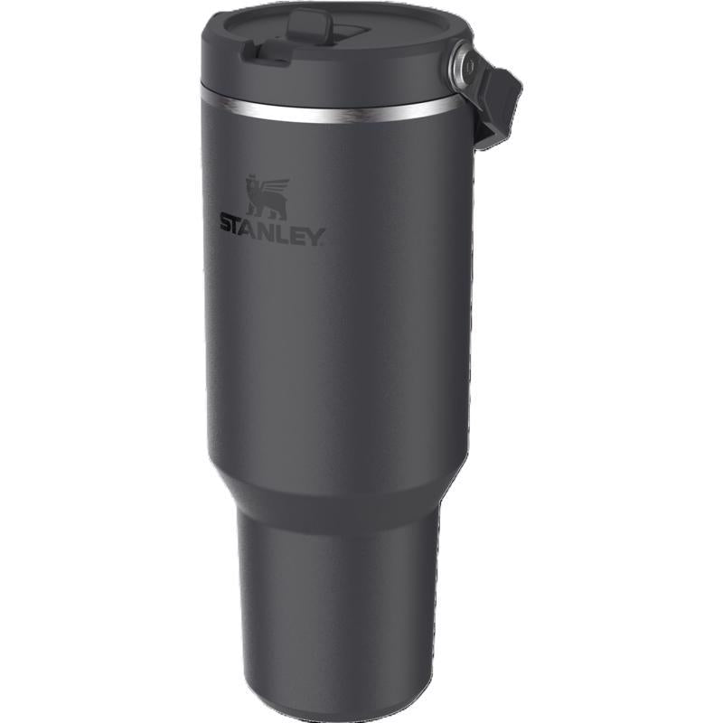 Stanley IceFlow Flip Straw 2.0 40 oz Black BPA Free Insulated Straw Tumbler