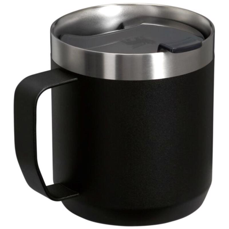 Stanley Everyday Camp Black Camping Mug 4.29 in. H X 4.72 in. W X 4.02 in. L 12 oz