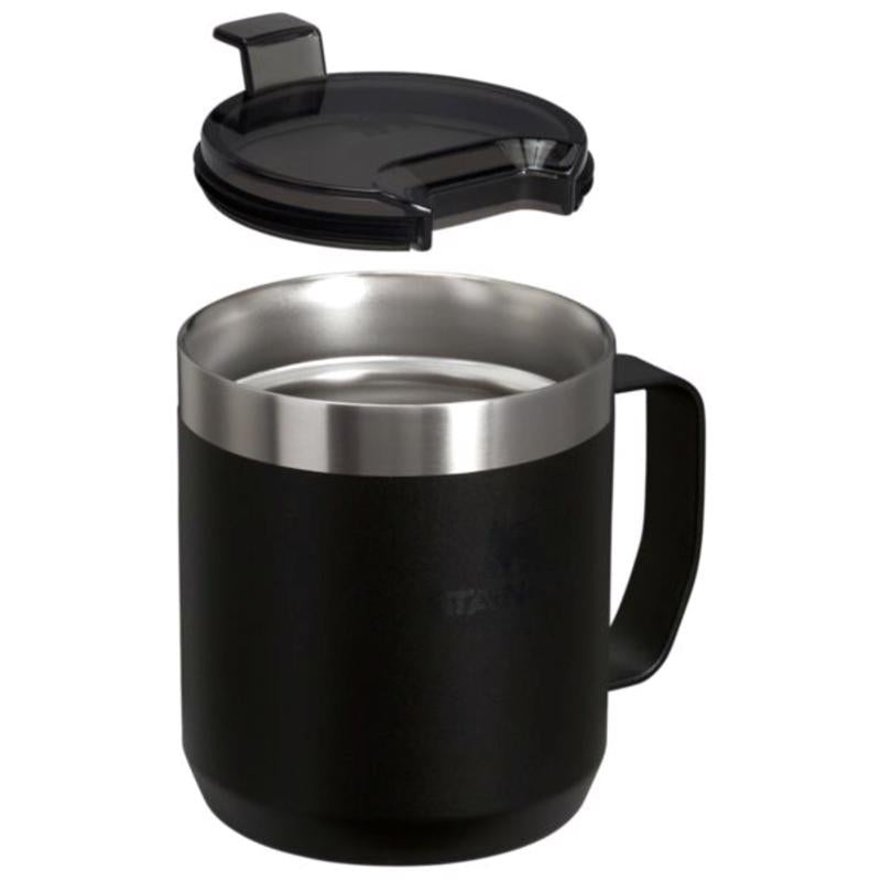 Stanley Everyday Camp Black Camping Mug 4.29 in. H X 4.72 in. W X 4.02 in. L 12 oz
