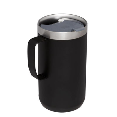 Stanley Everyday Camp Black Camping Mug 6.81 in. H X 4.72 in. W X 3.64 in. L 24 oz