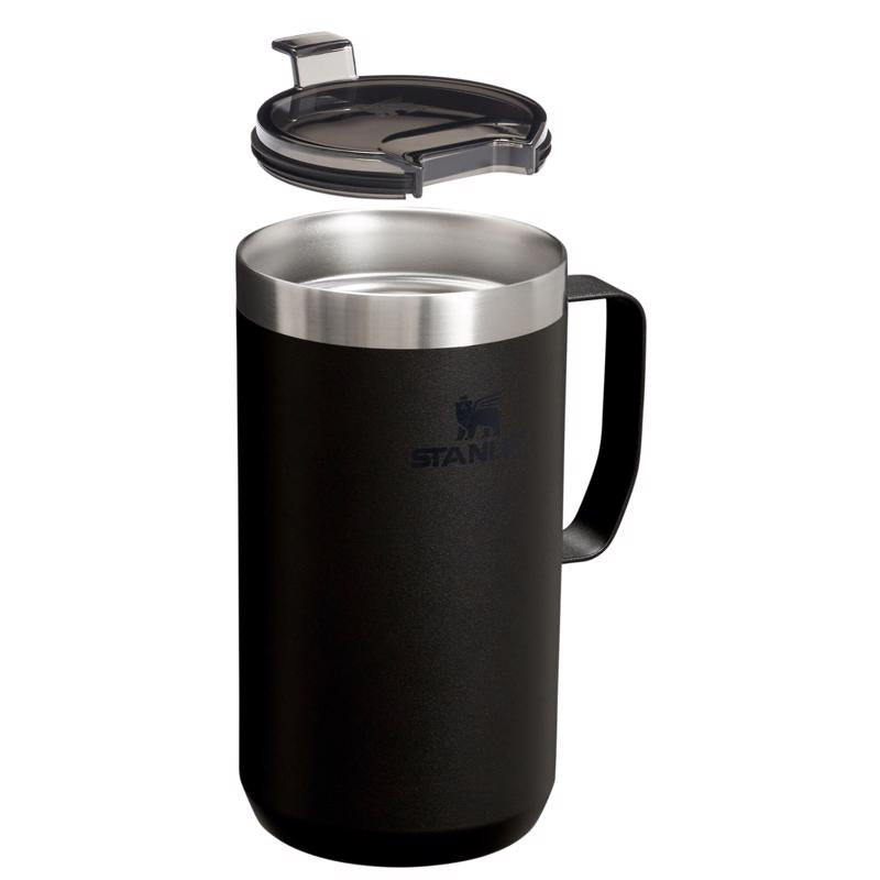 Stanley Everyday Camp Black Camping Mug 6.81 in. H X 4.72 in. W X 3.64 in. L 24 oz