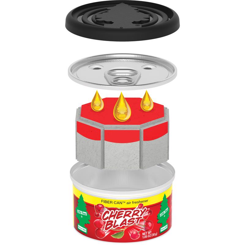 Little Trees Cherry Blast Scent Car Air Freshener 1.05 oz Solid