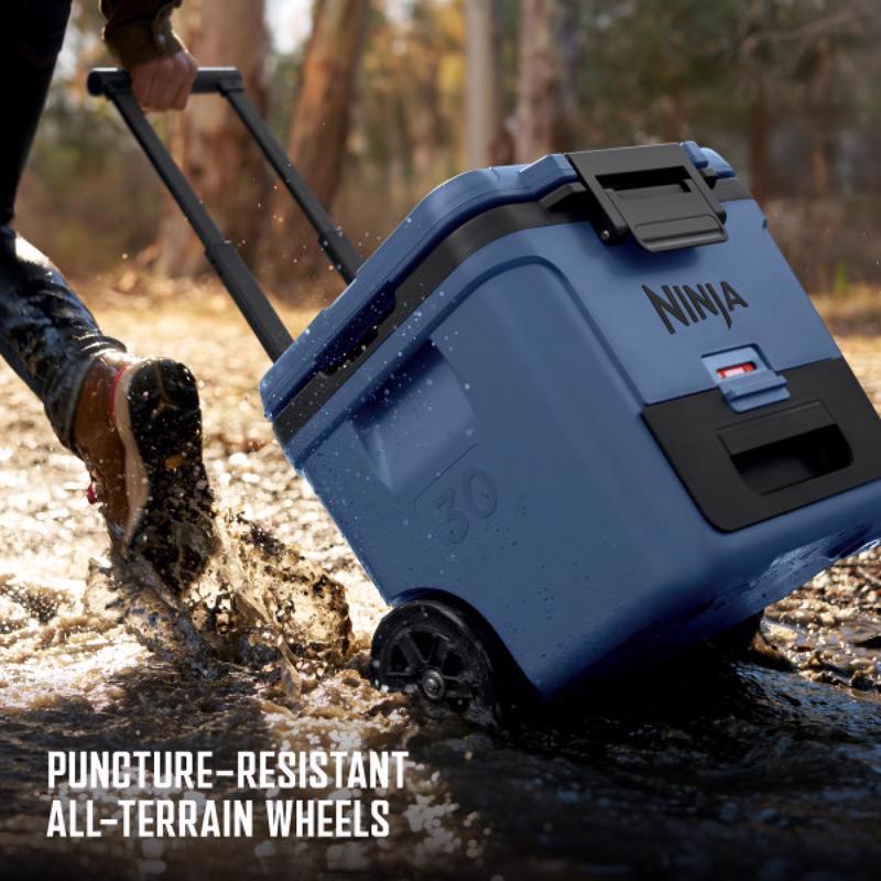 Ninja FrostVault Blue 30 qt. cap. Roller Cooler