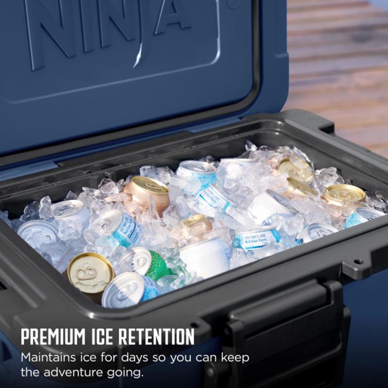 Ninja FrostVault Blue 45 qt. cap. Roller Cooler