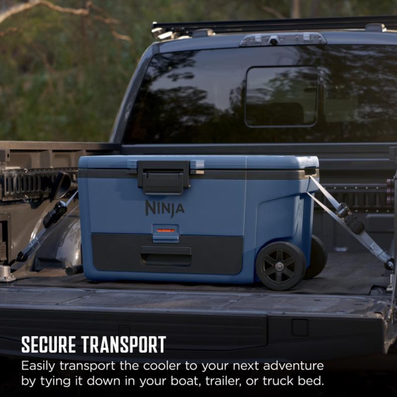Ninja FrostVault Blue 65 qt. cap. Roller Cooler