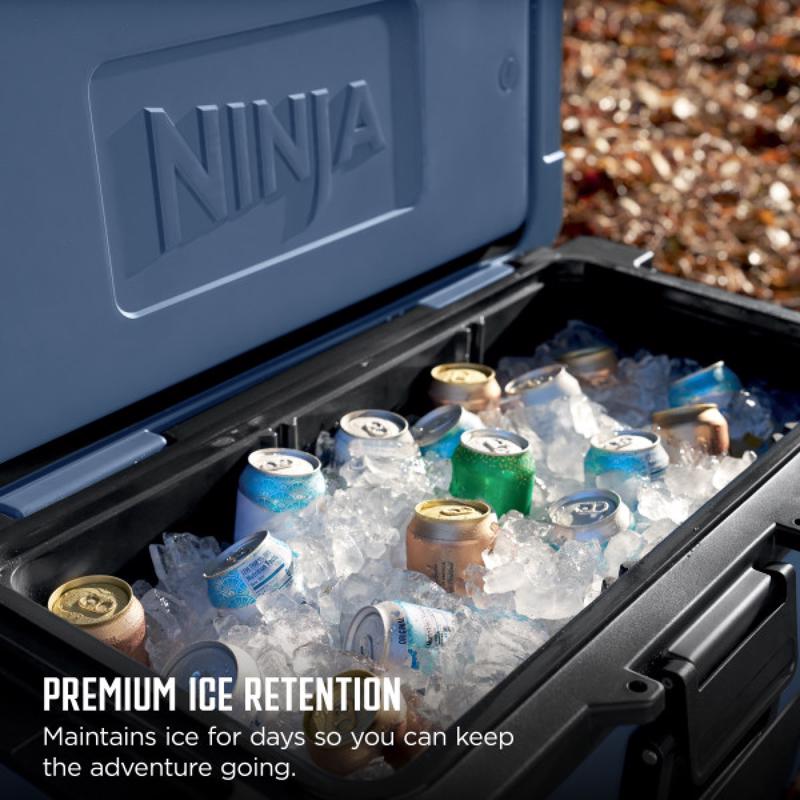 Ninja FrostVault Blue 65 qt. cap. Roller Cooler