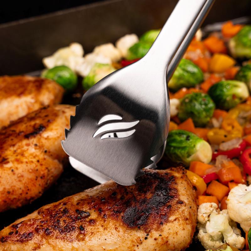 Blackstone Iron Forged Plastic/Stainless Steel Black/Silver Grill Turner/Tong