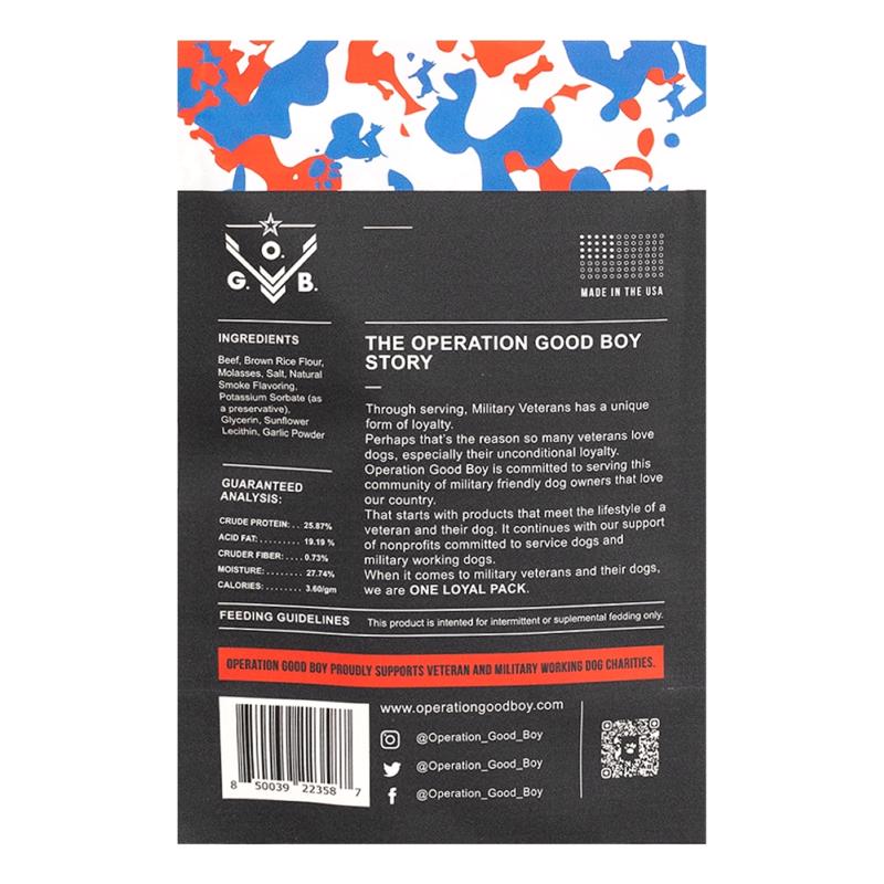 Operation Good Boy TRE Beef Treats For Dogs 5 oz 1 in.
