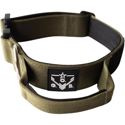 Operation Good Boy Tactical Green Nylon Dog Adjustable Collar