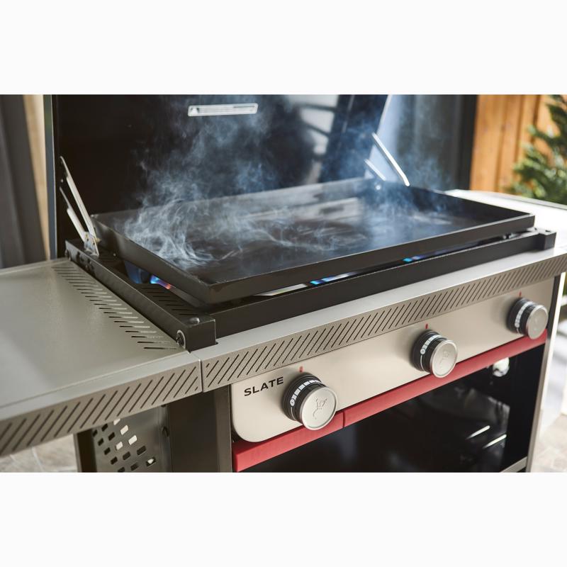Weber 28" Rust Resistant 3 Burner Natural Gas Outdoor Griddle Black