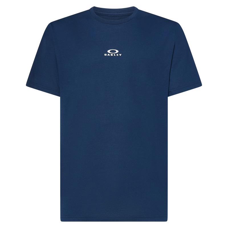 Oakley Bark New M Short Sleeve Men's Crew Neck Navy Tee Shirt