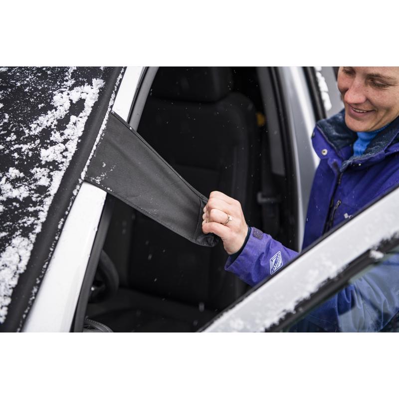 FrostGuard Plus Black Winter Windshield Cover Cars/SUVs