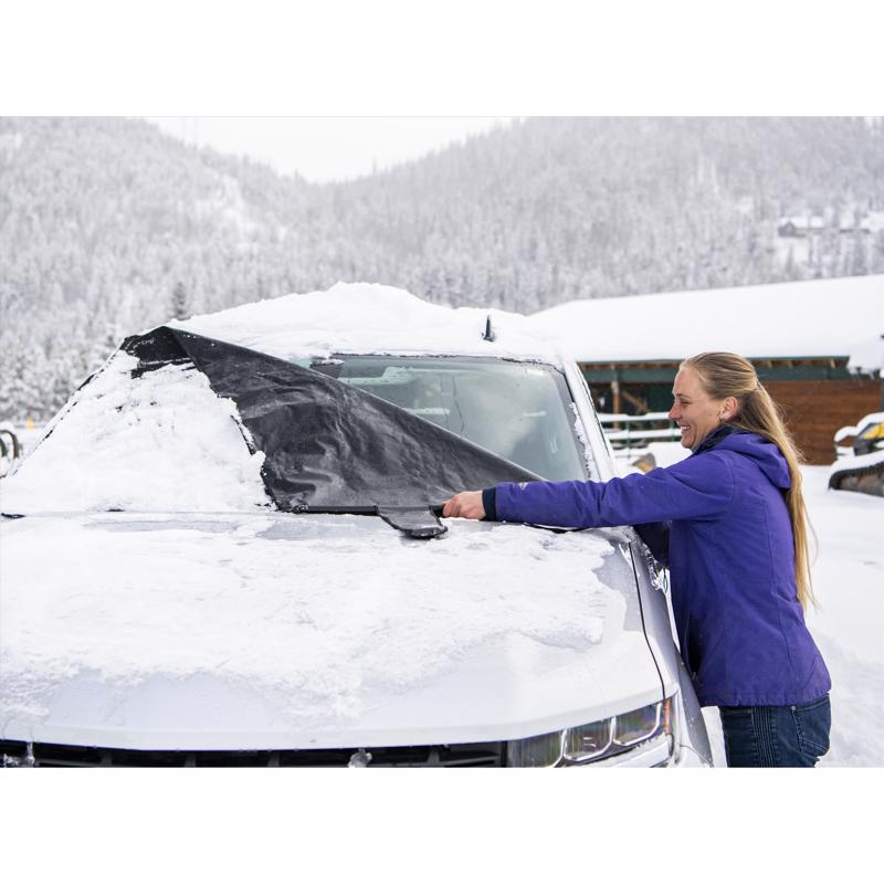 FrostGuard Plus Black Winter Windshield Cover