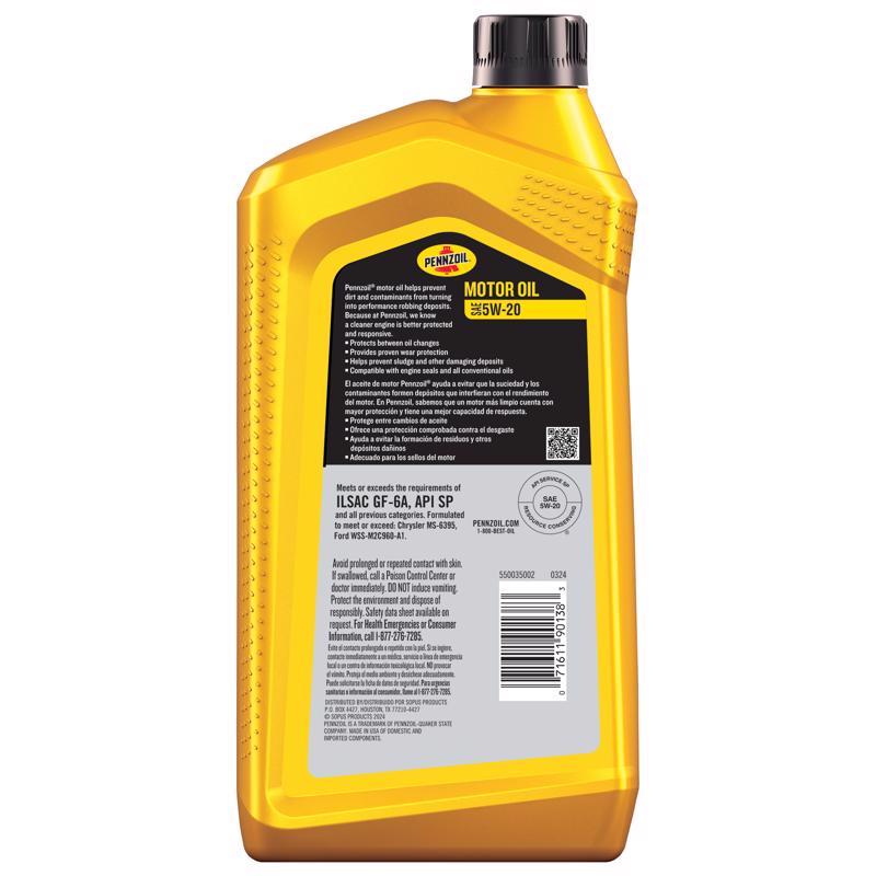 Pennzoil 5W-20 4-Cycle Conventional Motor Oil 1 qt