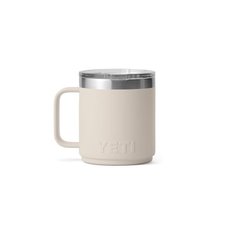 YETI Rambler 10 oz Cape Taupe BPA Free Ceramic Lined Stackable Mug with MagSlider Lid