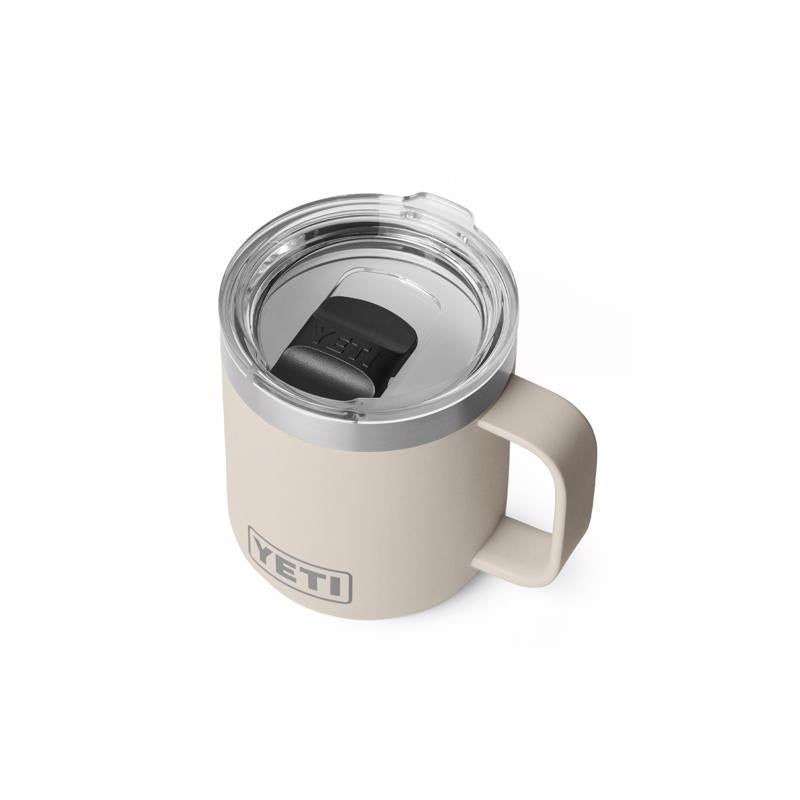 YETI Rambler 10 oz Cape Taupe BPA Free Ceramic Lined Stackable Mug with MagSlider Lid
