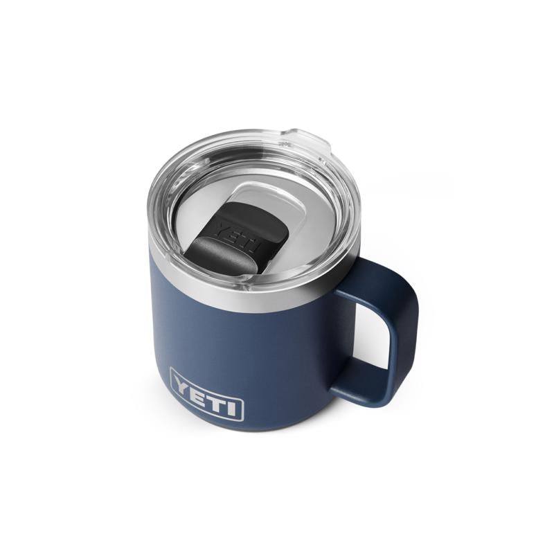 YETI Rambler 10 oz Navy BPA Free Ceramic Lined Stackable Mug with MagSlider Lid