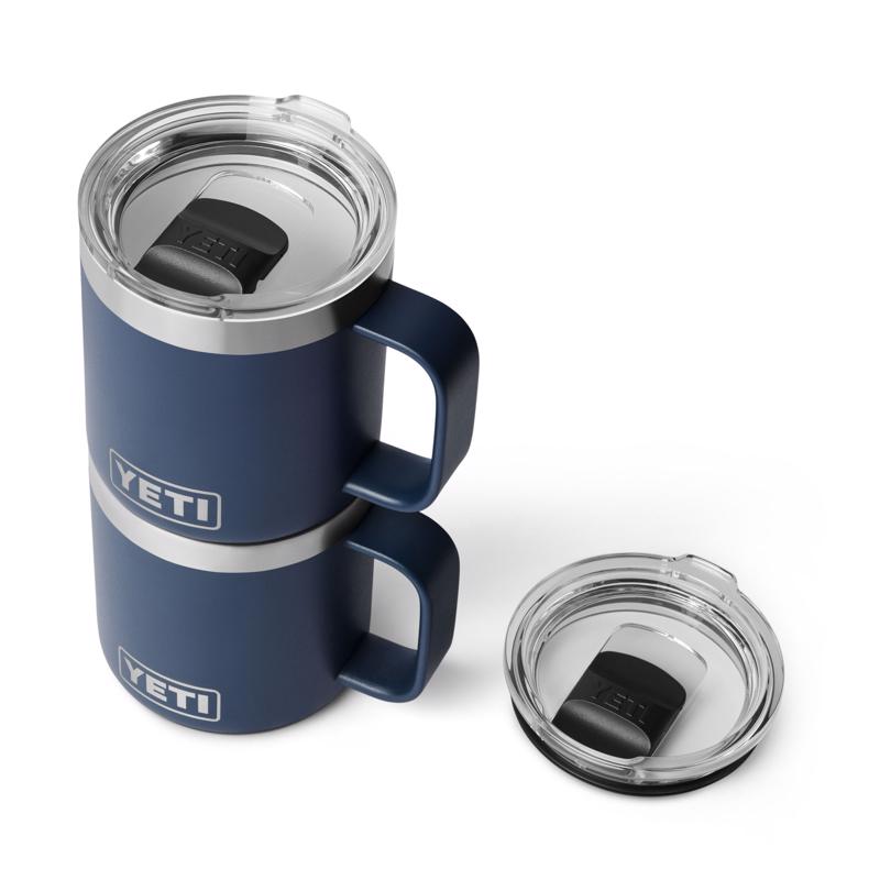YETI Rambler 10 oz Navy BPA Free Ceramic Lined Stackable Mug with MagSlider Lid