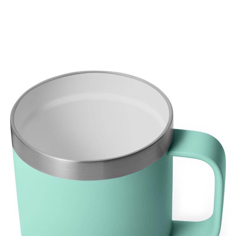 YETI Rambler 10 oz Seafoam BPA Free Ceramic Lined Stackable Mug with MagSlider Lid