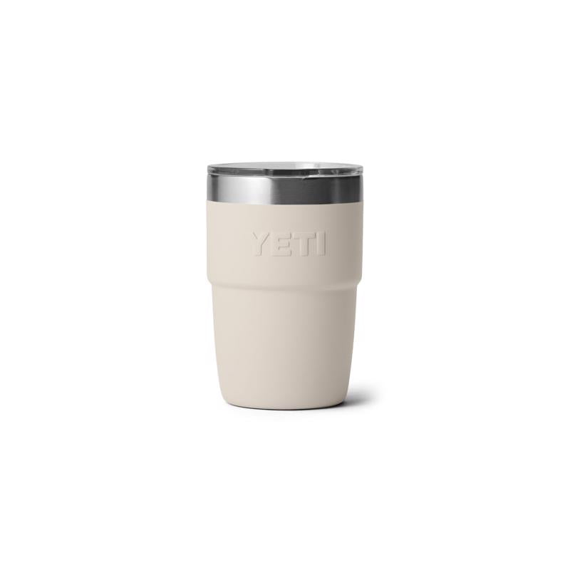 YETI Rambler 8 oz Cape Taupe BPA Free Ceramic Lined Stackable Tumbler with MagSlider Lid
