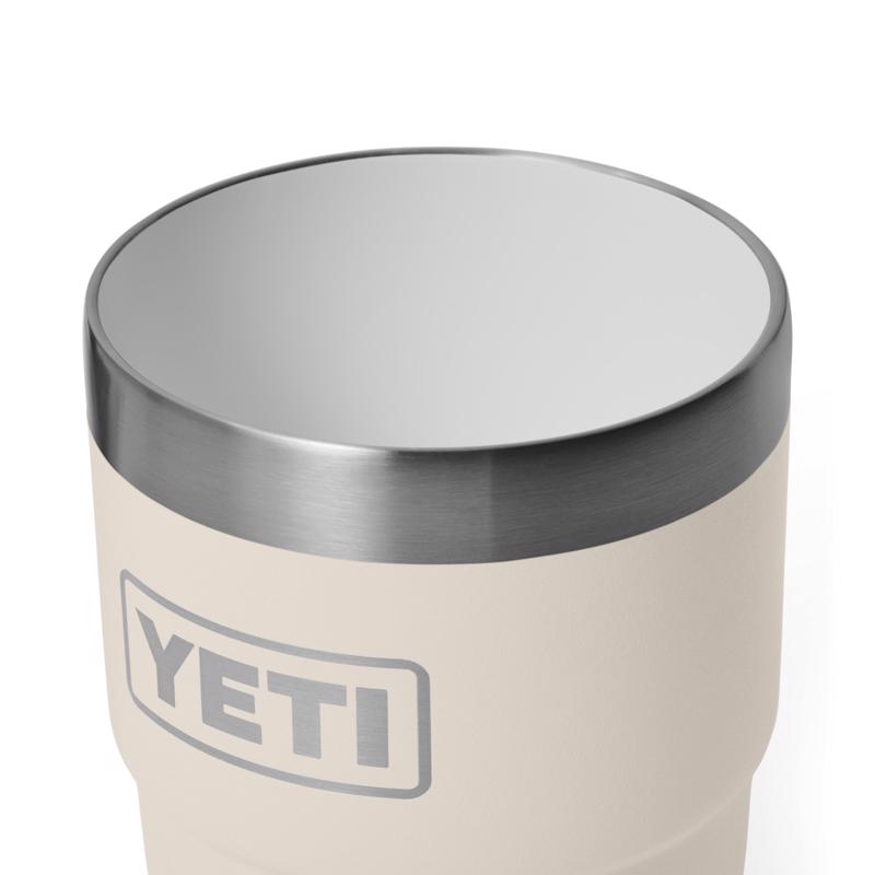 YETI Rambler 8 oz Cape Taupe BPA Free Ceramic Lined Stackable Tumbler with MagSlider Lid