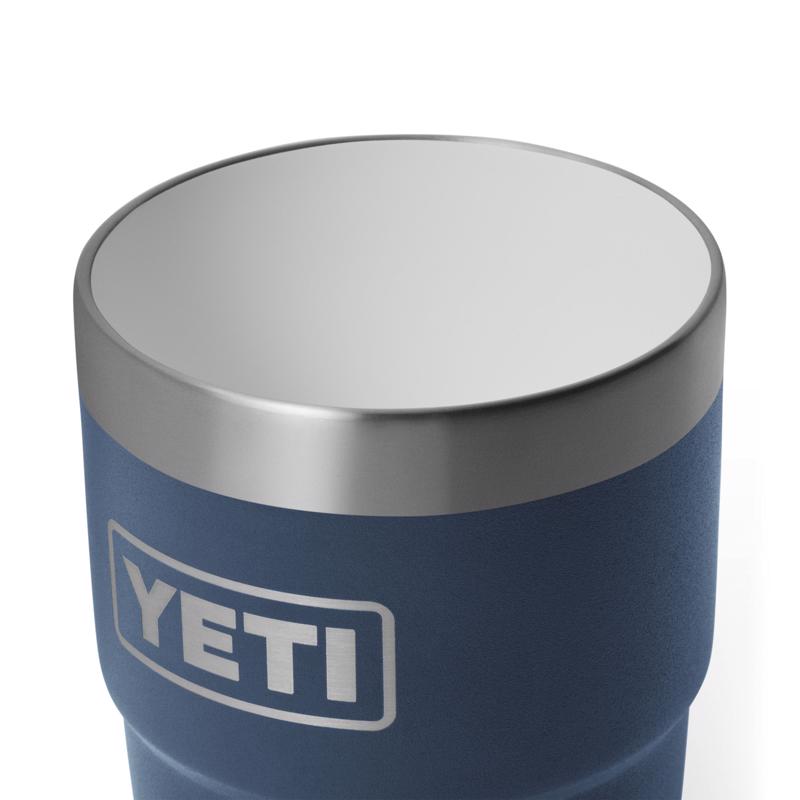 YETI Rambler 8 oz Navy BPA Free Ceramic Lined Stackable Tumbler with MagSlider Lid