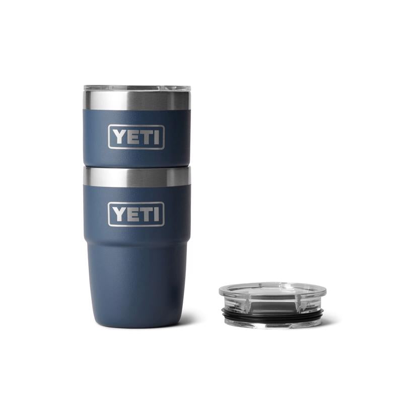 YETI Rambler 8 oz Navy BPA Free Ceramic Lined Stackable Tumbler with MagSlider Lid