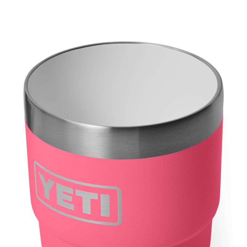 YETI Rambler 8 oz Tropical Pink BPA Free Ceramic Lined Stackable Tumbler with MagSlider Lid
