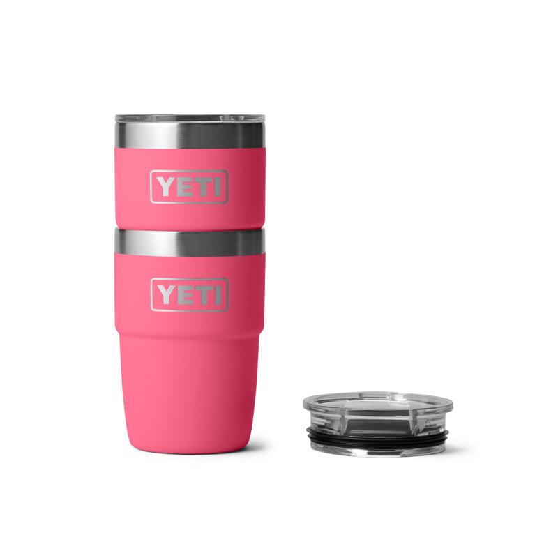 YETI Rambler 8 oz Tropical Pink BPA Free Ceramic Lined Stackable Tumbler with MagSlider Lid