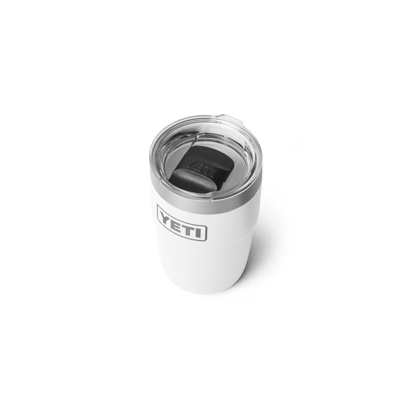 YETI Rambler 8 oz White BPA Free Ceramic Lined Stackable Tumbler with MagSlider Lid
