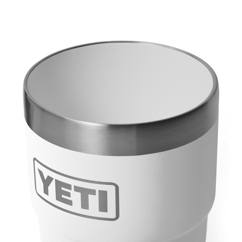 YETI Rambler 8 oz White BPA Free Ceramic Lined Stackable Tumbler with MagSlider Lid