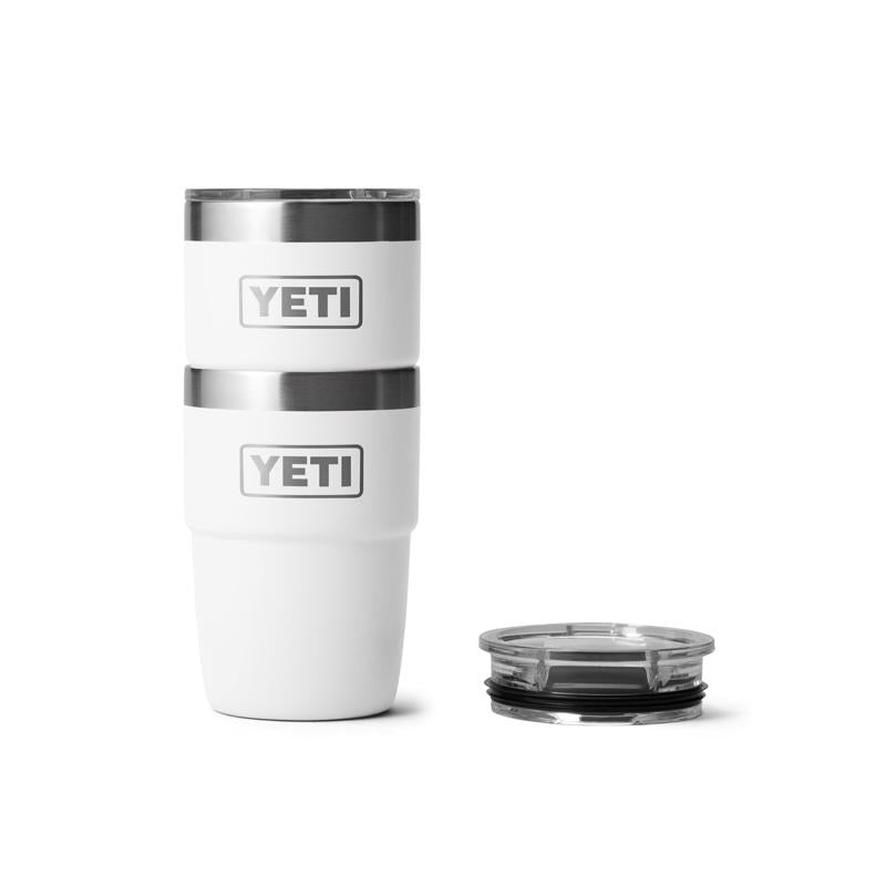 YETI Rambler 8 oz White BPA Free Ceramic Lined Stackable Tumbler with MagSlider Lid