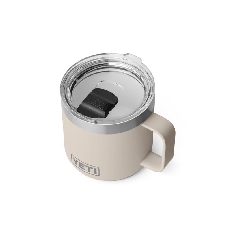 YETI Rambler 14 oz Cape Taupe BPA Free Ceramic Lined Stackable Mug with MagSlider Lid