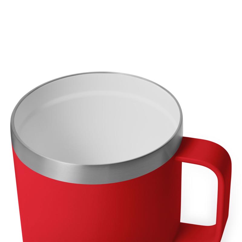 YETI Rambler 14 oz Rescue Red BPA Free Ceramic Lined Stackable Mug with MagSlider Lid